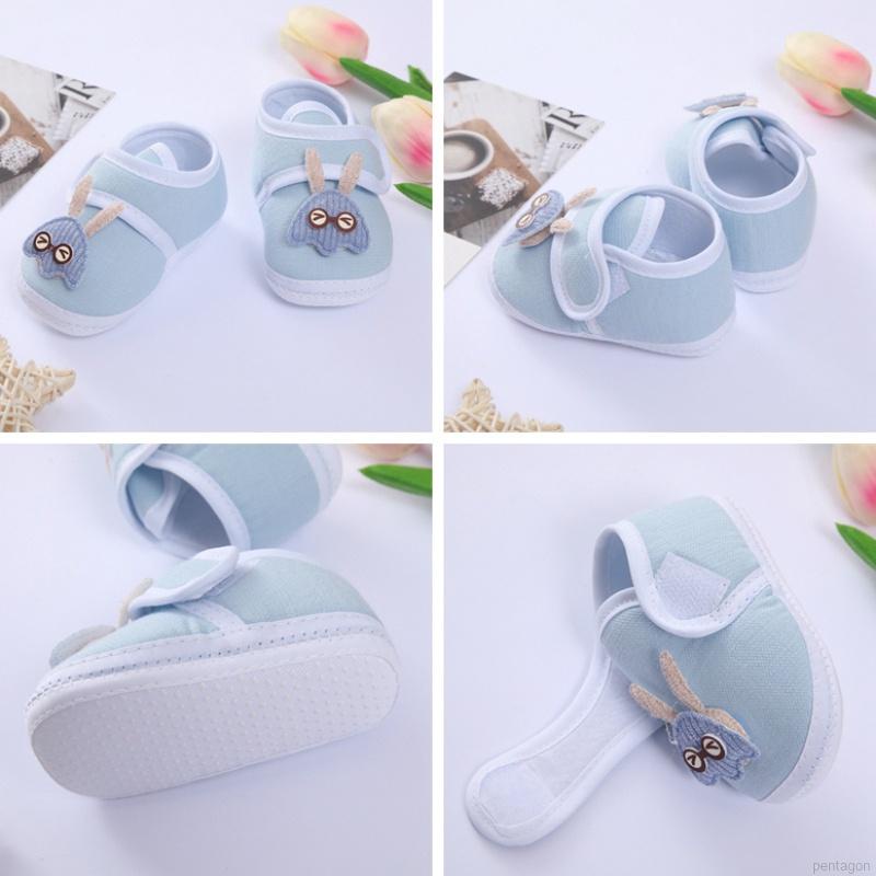Giày thể thao đế mềm chống trượt kiểu dáng dễ thương cho bé sơ sinh 0-18 tháng tuổi