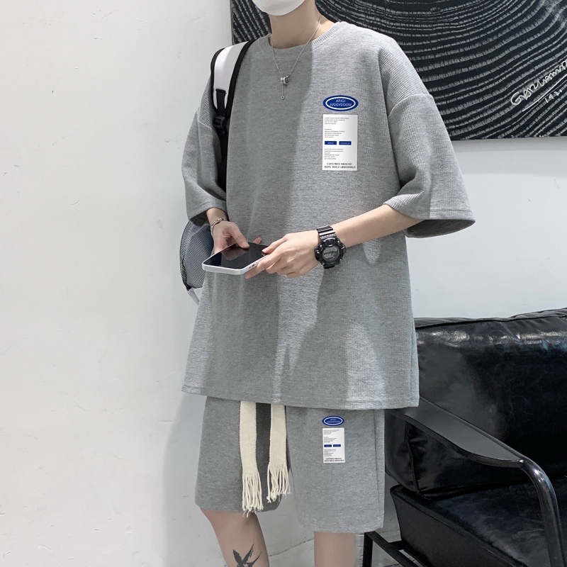Set áo thun và quần short IFNICEFUTURE thời trang dành cho nam