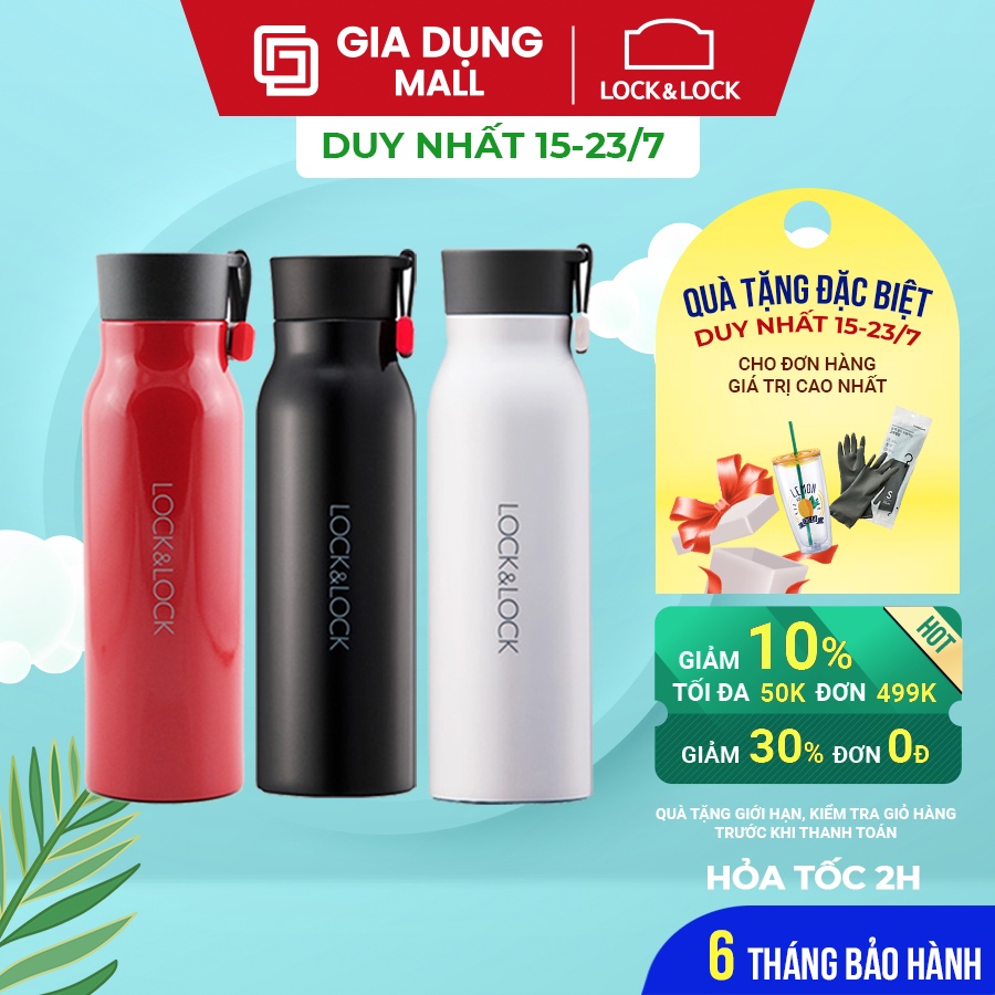 Bình Giữ Nhiệt Lock&Lock Name Tumbler LHC4125 (500ml) Chính hãng.Chất liệu không gỉ 304 .Thiết kế cao cấp, nhỏ gọn.