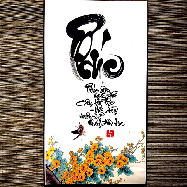 Tranh thư pháp chữ Phúc