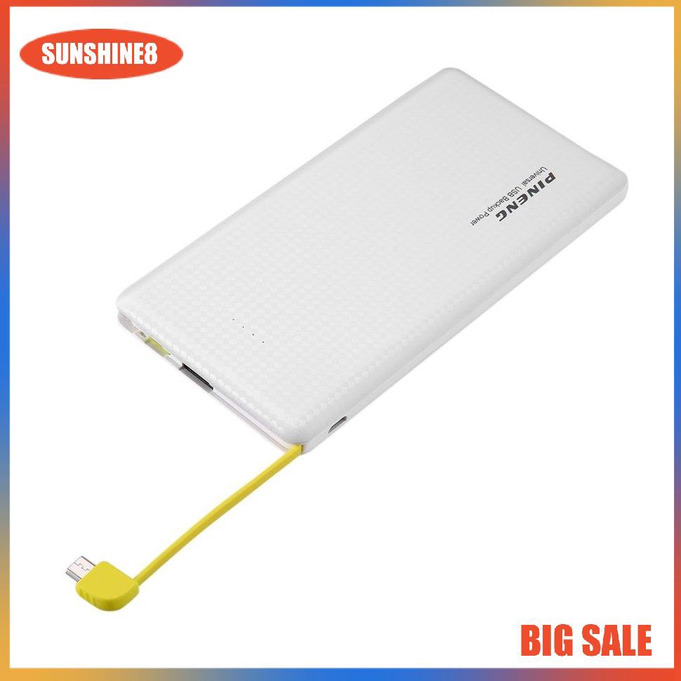 Pin sạc dự phòng PINENG PN-951 10000mAh 2 cổng sạc USB hỗ trợ sạc nhanh chất lượng cao