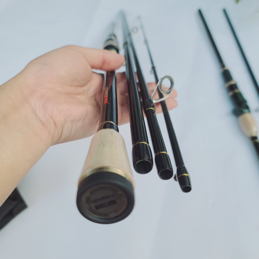 Cần câu lure 4 khúc Super Cemreo Macans siêu nhẹ, độ cứng M thu gọn tiện lợi phukiencaulure cần câu lure chất lượng cao