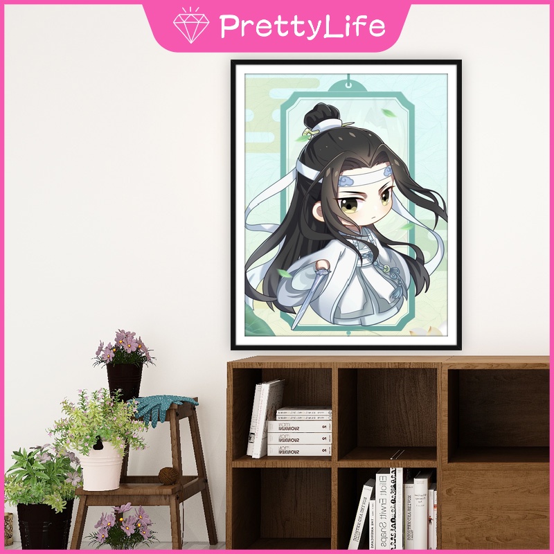 Bộ Tranh Đính Đá 5D Tự Làm 30x40cm/40x50cm Hình Ngôi Sao Xinh Xắn