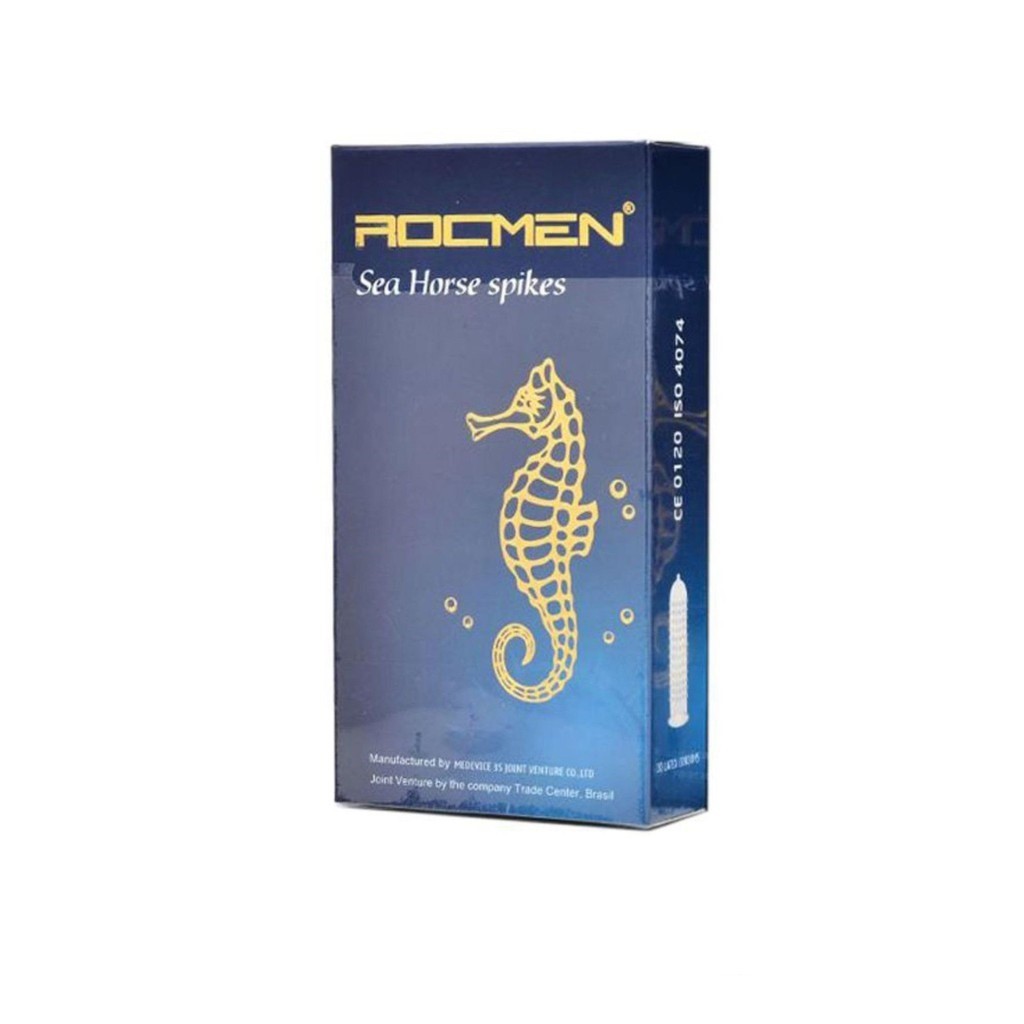 Bộ 02 Hộp Bao Cao Su ROCMEN LONG SHOCK & SEA HORSE - Tặng Hộp 3 BCS ROCMEN OK