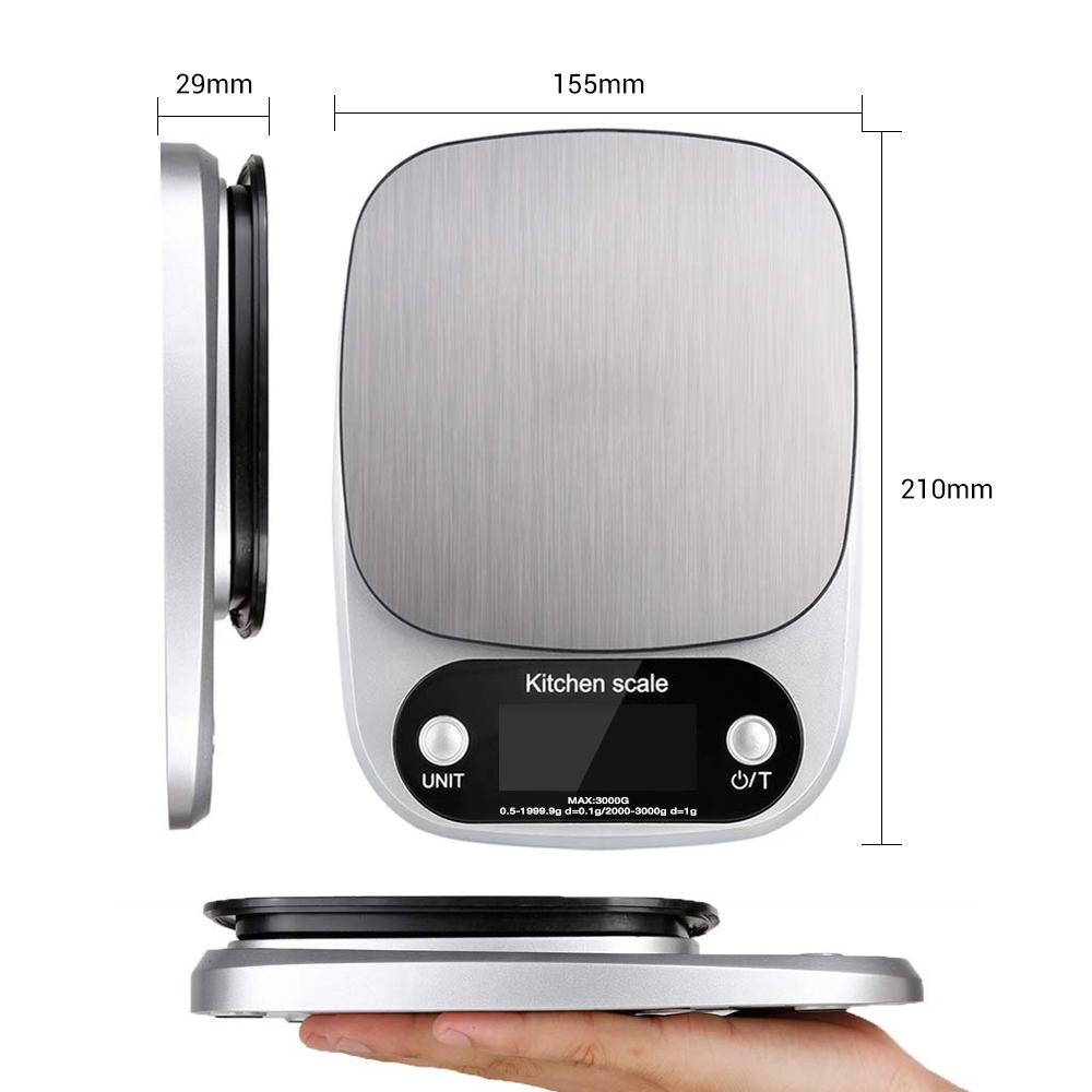 Cân nhà bếp điện tử Digital Kitchen Scale cân được 5kg chính xác tới 0.1gram EB5