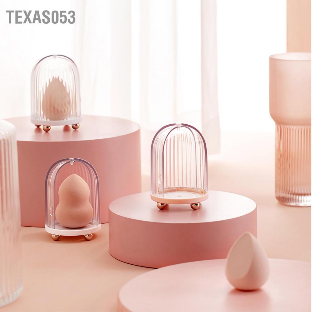 Hàng Sẵn Hộp Đựng Mút Trang Điểm Làm khô Trong Suốt Siêu Cute (Không Bao Gồm Mút)【Texas053】
