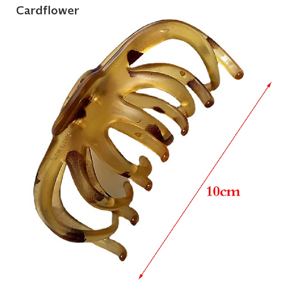 1 Kẹp Tóc Càng Cua Lớn Bằng Acrylic Màu Trơn Thanh Lịch Cho Nữ