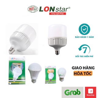 Bóng đèn led bulb trụ tròn,bóng led trụ nhựa đui e27 công suất 5w,7w,12w,30w,40w,50w tiết kiệm điện,siêu kín chống nước