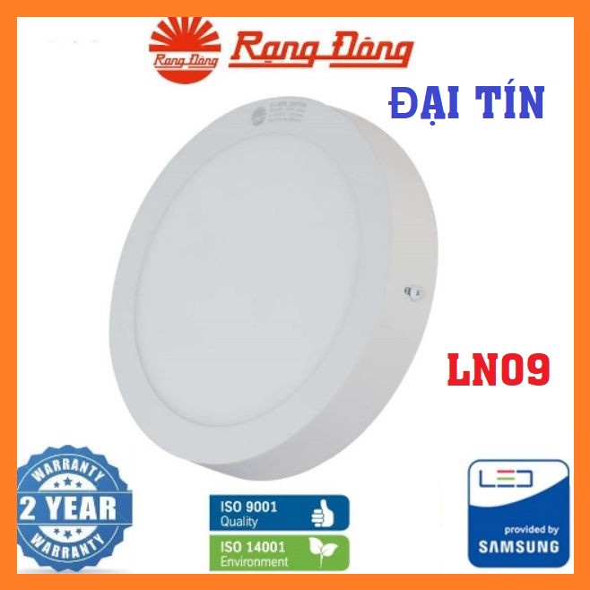 Đèn LED ốp nổi trần tròn LN09 Rạng Đông 12W, 18W, 24W BẢO HÀNH 2 NĂM ĐỔI MỚI
