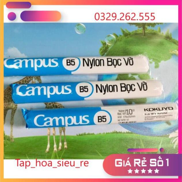 (Rẻ Vô địch) Bọc vở kẻ ngang Campus loại trong đẹp