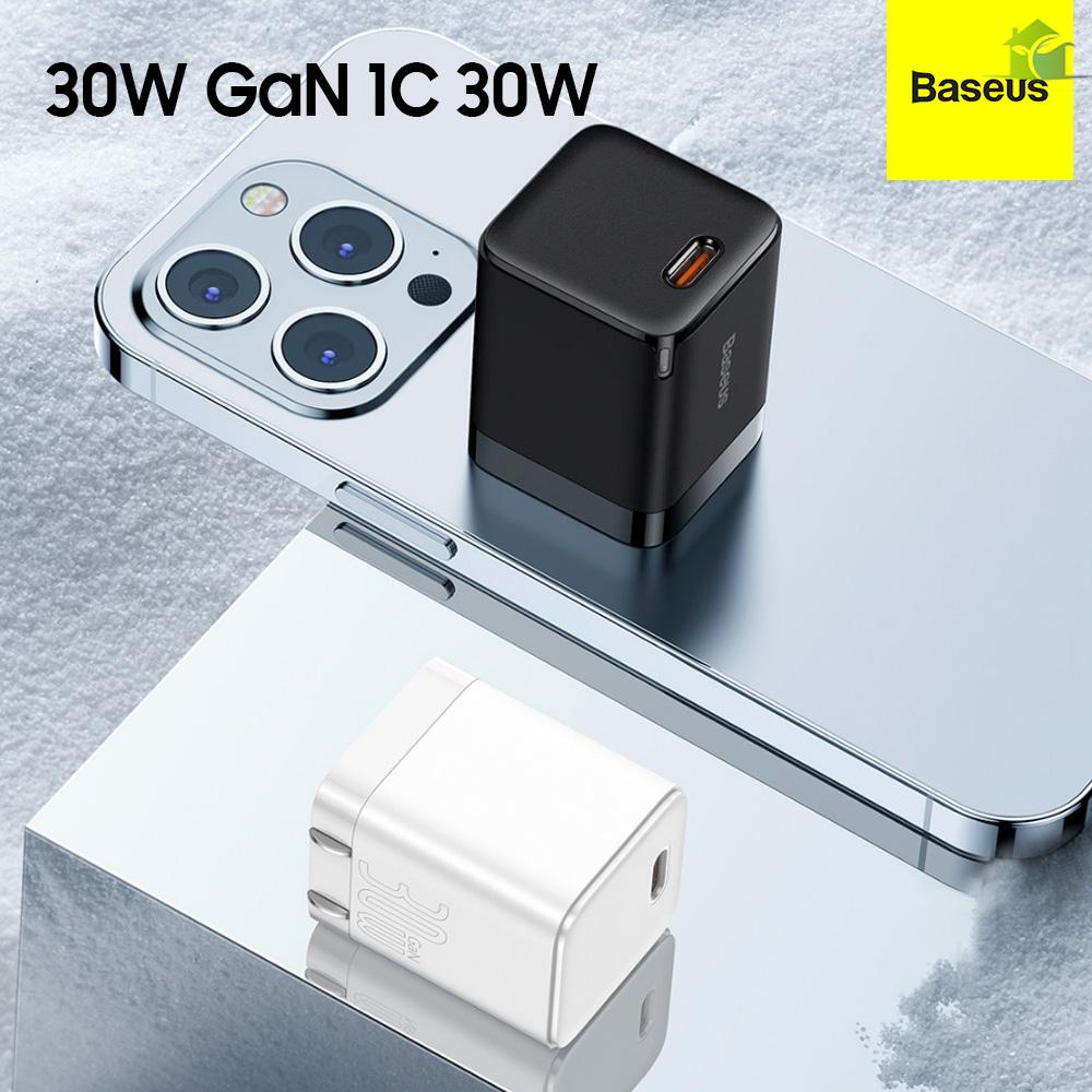 BASEUS Củ Sạc Nhanh 30W PD 3.0 QC3.0 PPS Cho iPhone 13 12 Pro Max iPad Pro Macbook