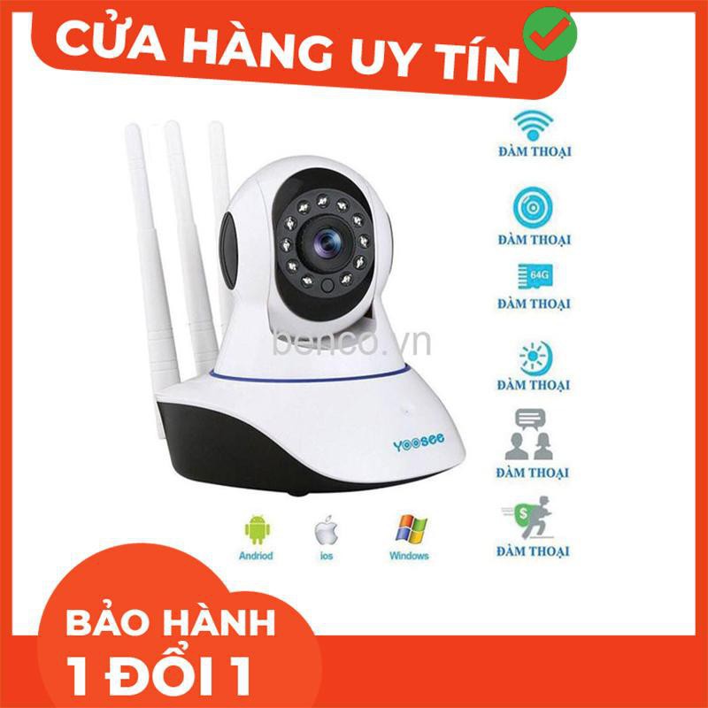 [ xả kho ] C96  Camera IP Yoosee 3 Râu - Camera Wifi YooSee HD720P, có thẻ nhớ - Siêu Nét