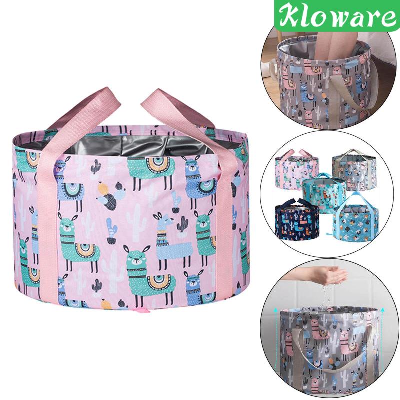 Chậu Ngâm Chân Có Tay Cầm Có Thể Gấp Gọn Tiện Dụng Khi Đi Cắm Trại