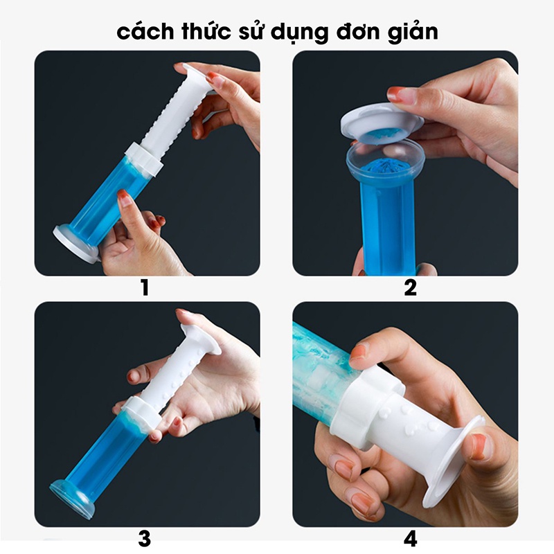 Gel khử mùi bồn cầu, Gel thơm khử mùi diệt khuẩn bồn cầu toilet hình bông hoa với 6 mùi hương tùy chọn