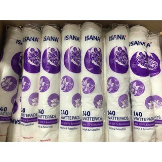 Bông tẩy trang Isana 140 miếng