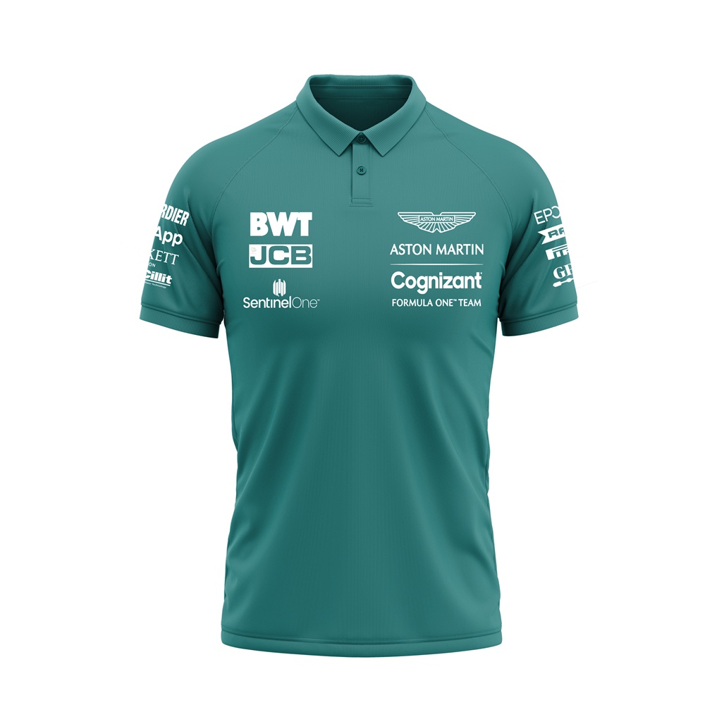 Áo Thun POLO Aston Martin Cognizant F1 Team Thời Trang Mùa Hè 2022 Cho Nam