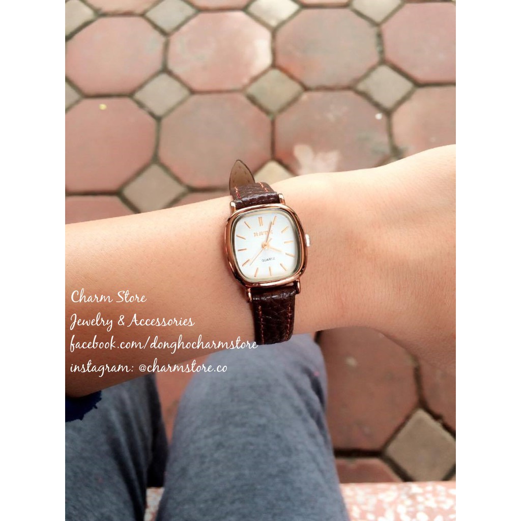 Đồng Hồ Nữ RATE Dây Nâu Mặt Vuông Cá Tính - Đồng Hồ Thời Trang Chính Hãng | BigBuy360 - bigbuy360.vn
