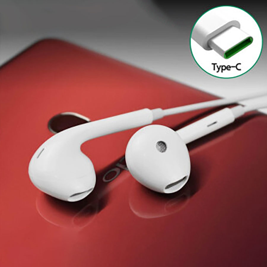 Tai nghe nhét tai OPPO jack 3.5mm có micro và nút điều chỉnh âm lượng