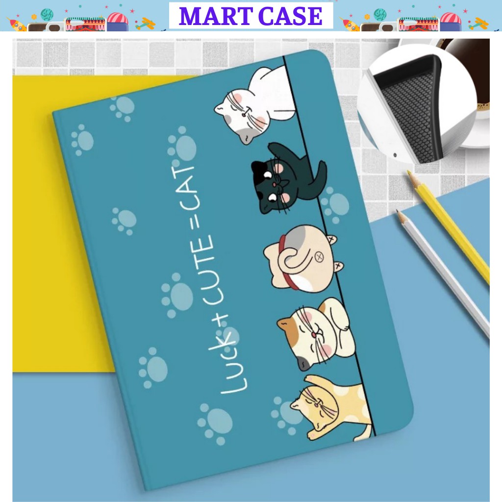 Ốp ipad silicon Luck siêu cute ốp ipad Air 4/Air 3/Pro 11/9.7/10.5/10.2 gen7/8/2017/2018/Air 2/Air 1...MART CASE