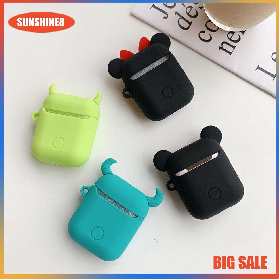 【SUN】Headphone Cases For Airpods1/2 Cartoon Silicone Wireless Earphone Skin