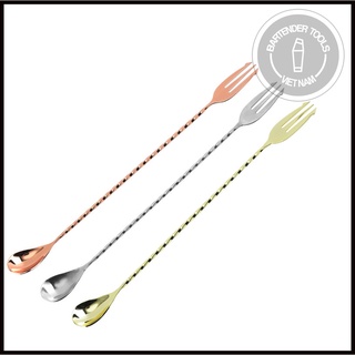 Trident barspoon 30cm - Thìa pha chế quầy bar inox