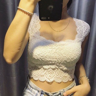 Áo Bra Ren Croptop