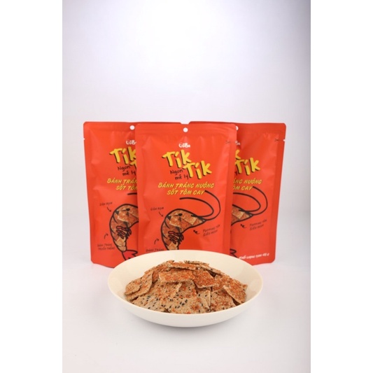 Bánh tráng nướng sốt tôm cay CôBa loại 45g  đồ ăn vặt, mồi nhậu ngon, giá rẻ cho dân văn phòng, học sinh