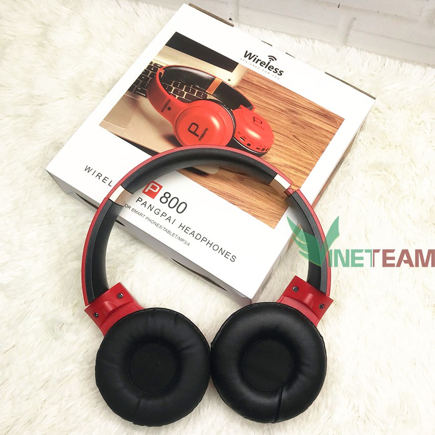 Tai nghe bluetooth chụp tai có mic pangpai p800 / P88 version 4.2 có khe cắm thẻ nhớ - Âm Thanh Đỉnh Cao -dc2983 | BigBuy360 - bigbuy360.vn