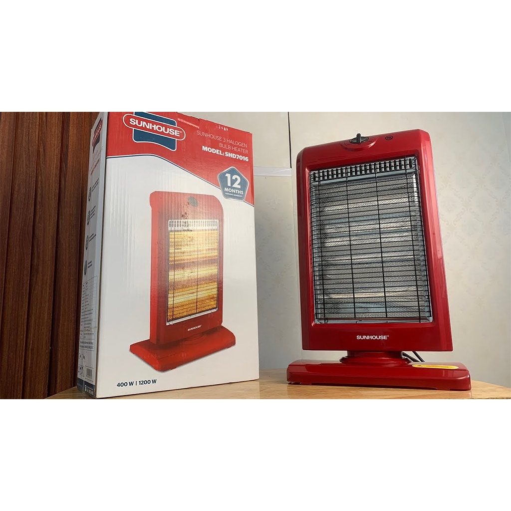 Đèn Sưởi Cho Bé Sunhouse SHD7016 - Quạt Sưởi Ấm Bóng Halogen Không Gây Khô Da Không Chói Mắt - Máy Sưởi Cho Gia Đình