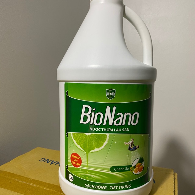 Nước lau sàn nhà bio nano 3,8lit hương tranh sả