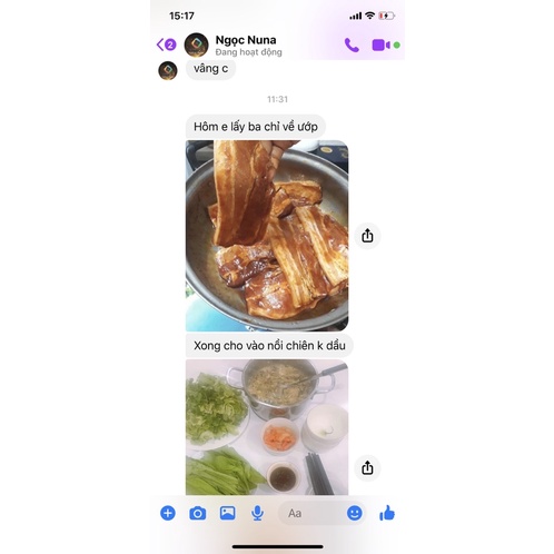 Ba chỉ lợn thái nướng 500g