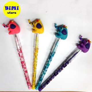 Bút chì khúc nắp thú hình con voi ngộ nghĩnh - BiMi store