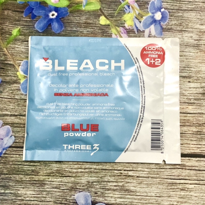 BỘT TẨY TÓC FAIPA BLEACH BLUE POWDER Ý GÓI 25g + OXY