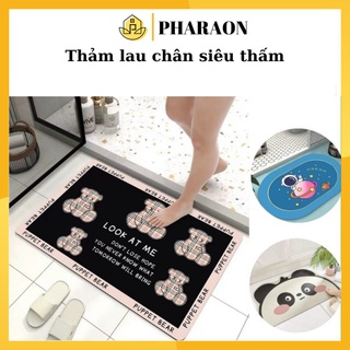 Thảm chùi chân 3D chống trượt thảm lau chân hình thú thấm nước cute mẫu mới