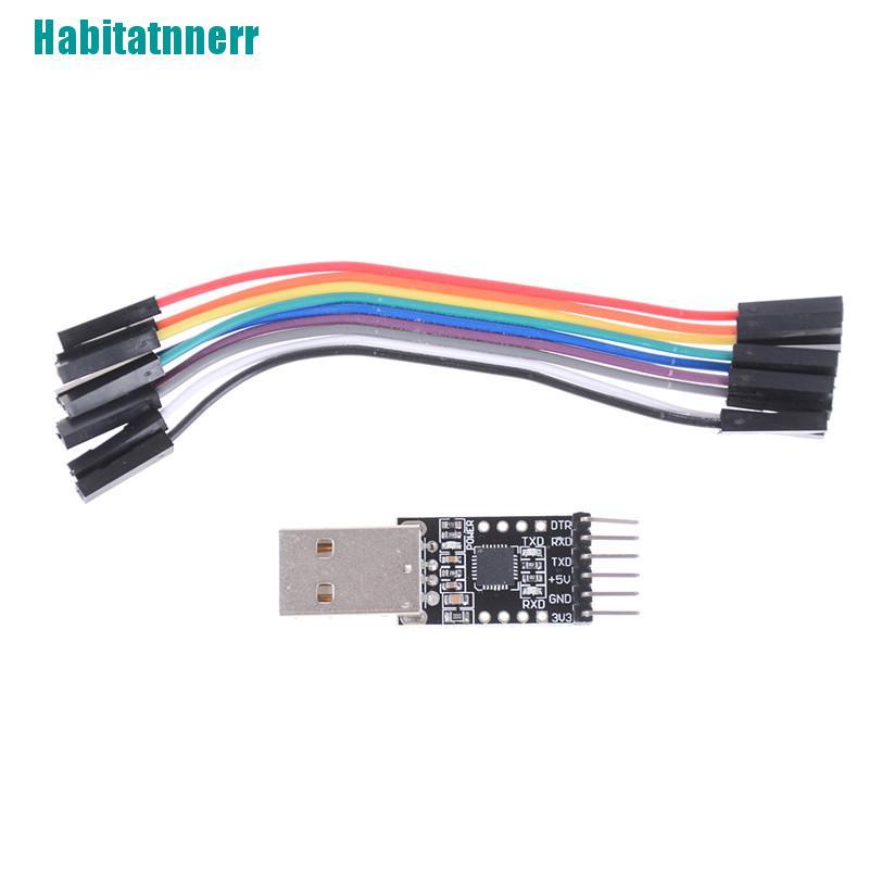 Bộ Chuyển Đổi Usb 2.0 Sang Ttl Uart 6pin Cp2102 + Dây Cáp