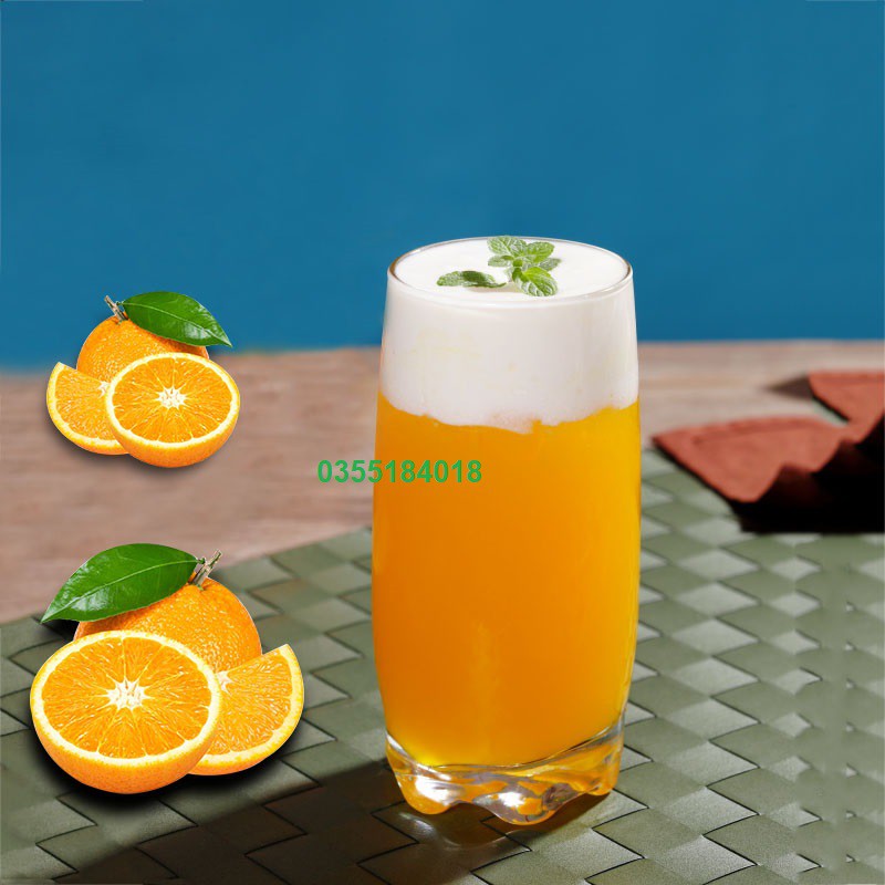 Sốt Cam Sensini pha chế trà sữa - trà hoa quả hộp 1.36kG