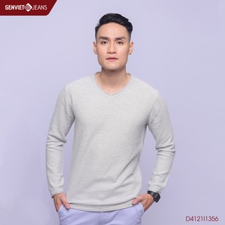 Áo len dài tay Nam D4121I1356 GENVIET JEANS