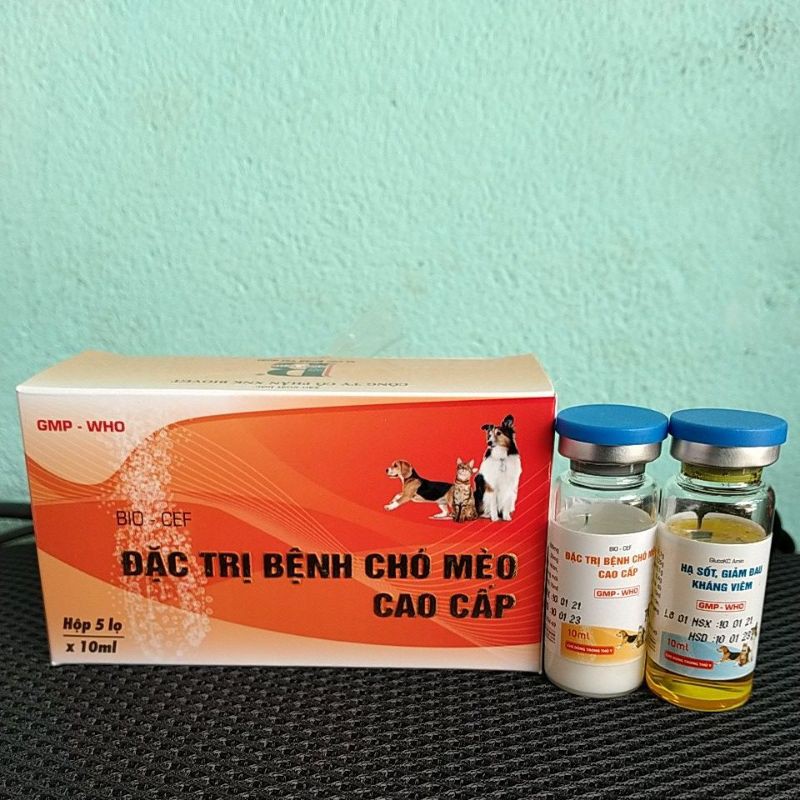 1 CẶP KHÁNG SINH CHÓ MÈO CAO CẤP 10ml