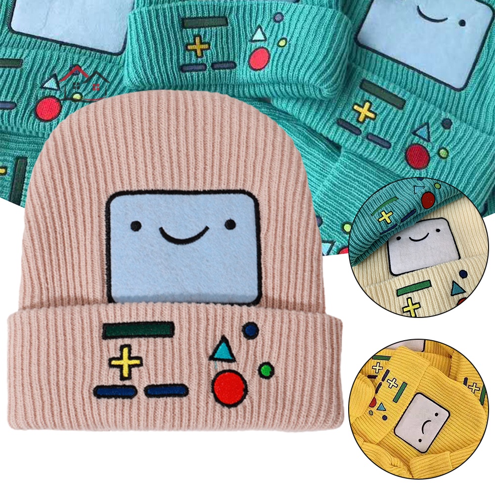 Mũ beanie Co Giãn In Họa Tiết Hoạt Hình Adventure Time Thời Trang Thu Đông Cho Nam Và Nữ