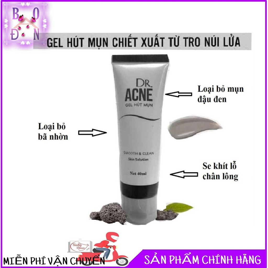 Gel lột mụn DR.ACNE - Hải Âu Việt Sạch mụn cám, mụn đầu đen, se khít lỗ chân lông ( Chính Hãng)