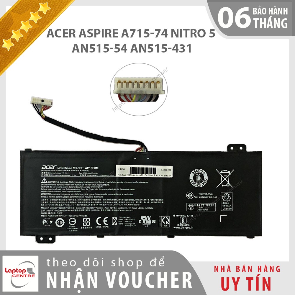 Pin Laptop Acer Aspire A715-74 Nitro 5 AN515-54 AN515-43 [Laptopcentre]