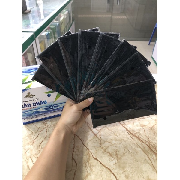 Hộp 50 túi khẩu trang  Bảo Châu 4 lớp, hàng xịn sò 1 cái/1 túi