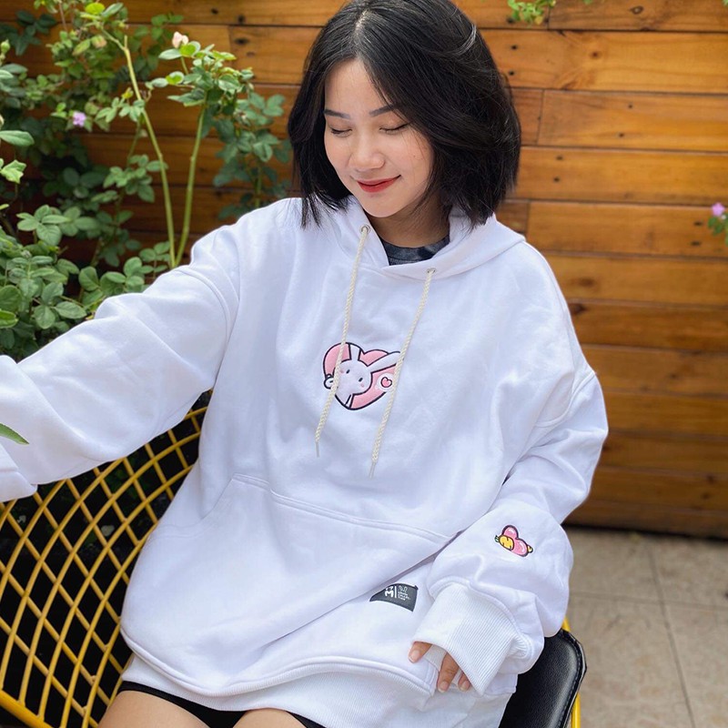 Áo Hoodie Crush Collection Thỏ/Gấu - Thỏ Bảy Màu - TALK!