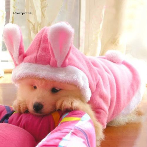 Áo hoodie thiết kế tai thỏ dễ thương dành cho thú cưng