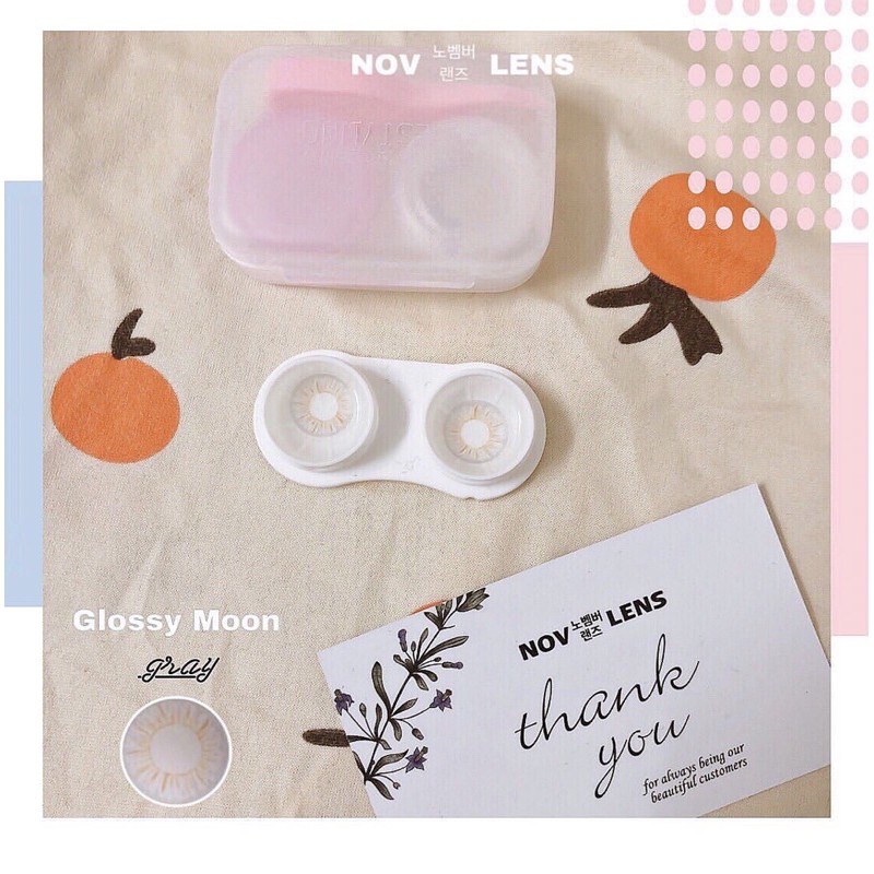 Kính áp tròng Glossy Moon Gray màu xám trong trẻo nhẹ nhàng