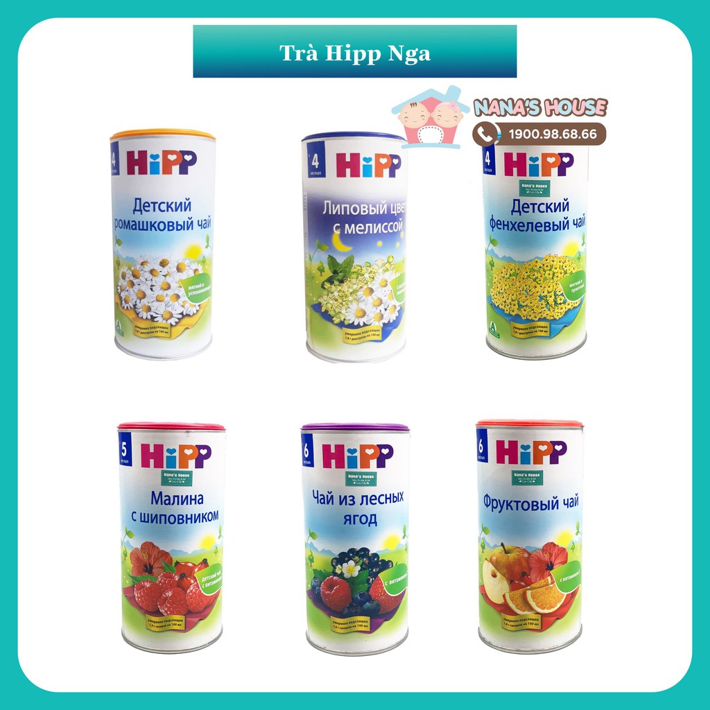 Trà Hipp Nga vị hoa quả rừng – 200g (6m+)