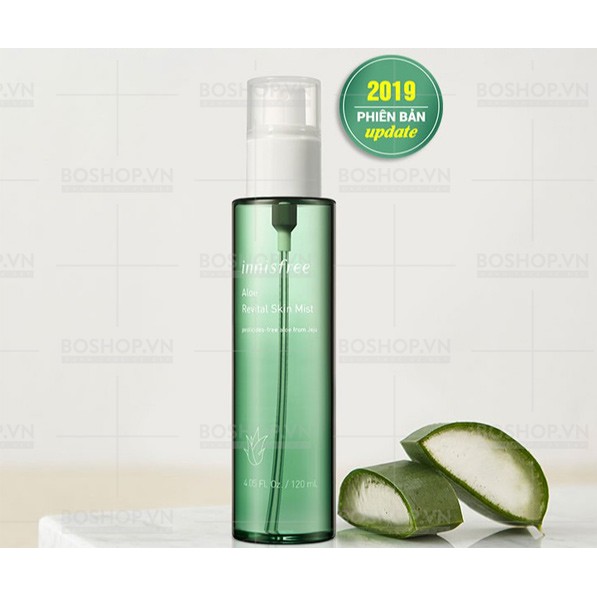 XỊT KHOÁNG INNISFREE ALOE REVITAL SKIN MIST 120ML CHÍNH HÃNG - 5559