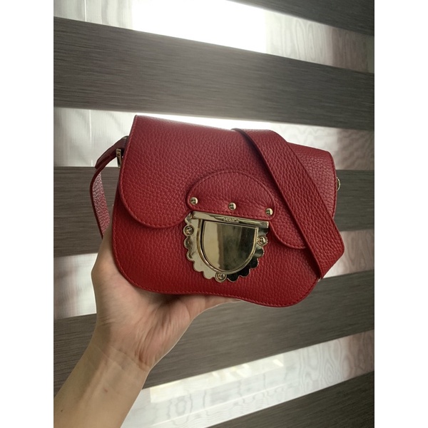 (HÀNG CHUẨN AUTH 100% )THANH LÝ TÚI FURLA MINI DUCALE MÀU ĐỎ