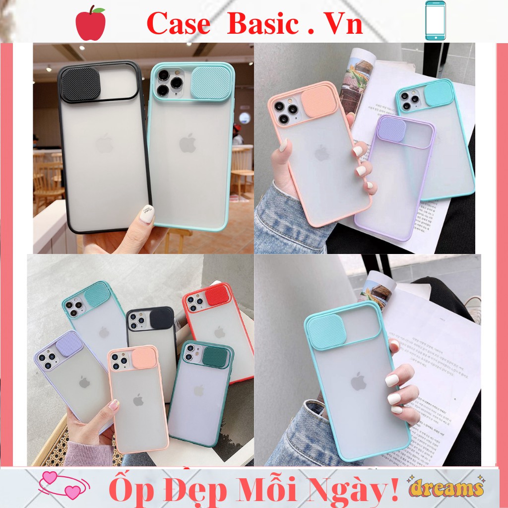 Ốp iphone Nắp Trượt Bảo Vệ Camera Protection iphon 6/6plus/6s/6s plus/6/7/7plus/8/8plus/x/xs/xs max/11/11 pro/11 promax