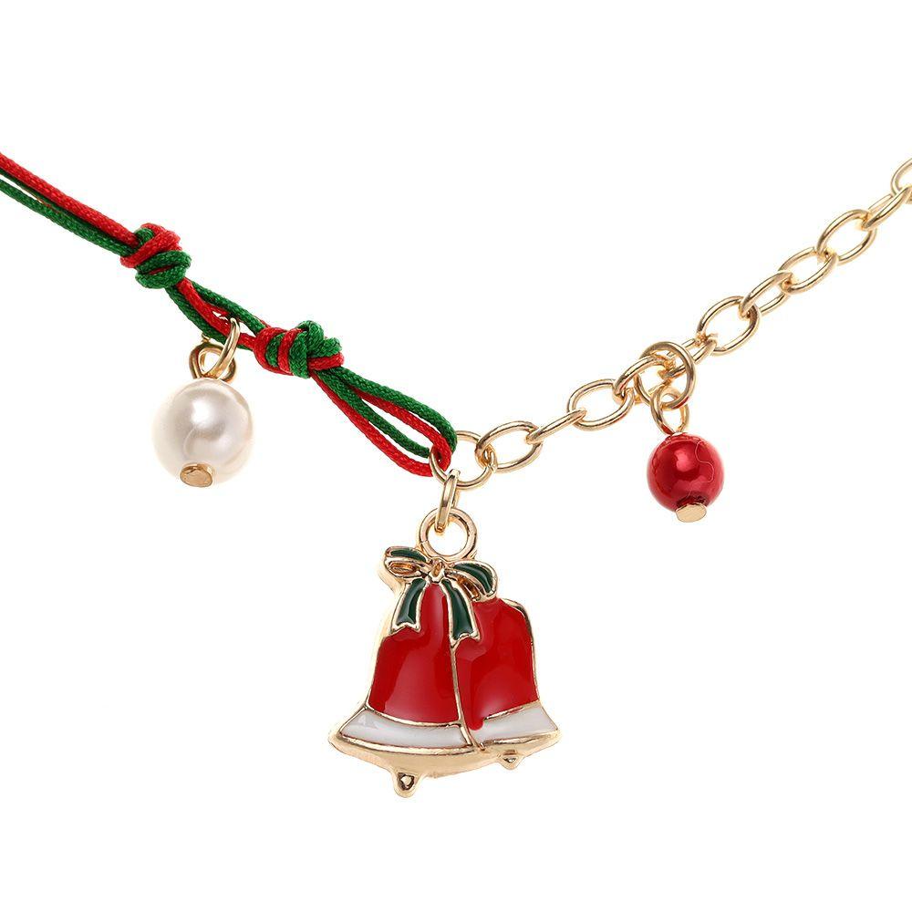 Vòng Tay Dây Thừng Phối Mặt Hình Ông Già Noel Dễ Thương